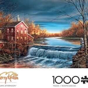 Buffalo Games 1000 pieces Scenic Autumn Afternoon Waterfall Puzzle